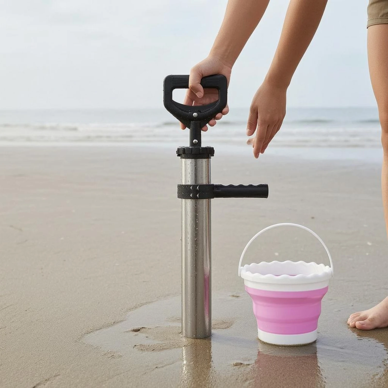 Stainless Steel Shrimp Extractor Easy to Clean Sea Shrimp Extractor Clam Pump Long-Lasting Seafood Catching Tool One-Hand Use
Stainless Steel Shrimp Extractor Easy to Clean Sea Shrimp Extractor Clam Pump Long-Lasting Seafood Catching Tool One-Hand Use