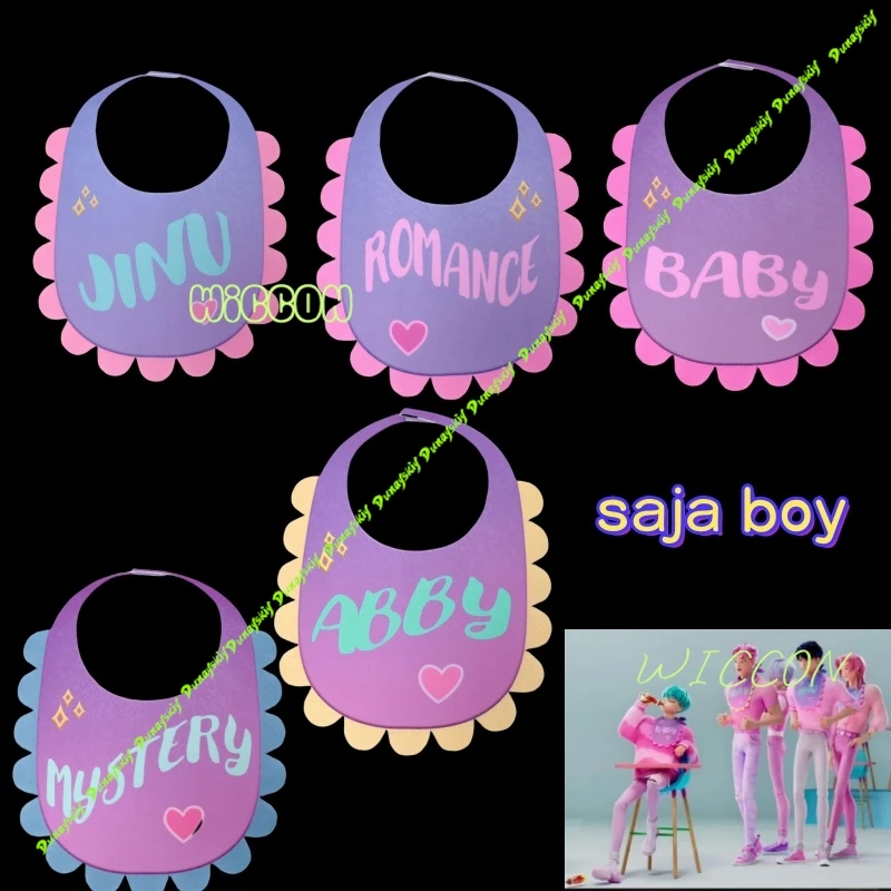 KPop Demon Hunters Jinu Baby Saja Boys Cosplay Drool Bib Pink Style Cute Accessories for Abby Mystery Romance Themed Decors
KPop Demon Hunters Jinu Baby Saja Boys Cosplay Drool Bib Pink Style Cute Accessories for Abby Mystery Romance Themed Decors