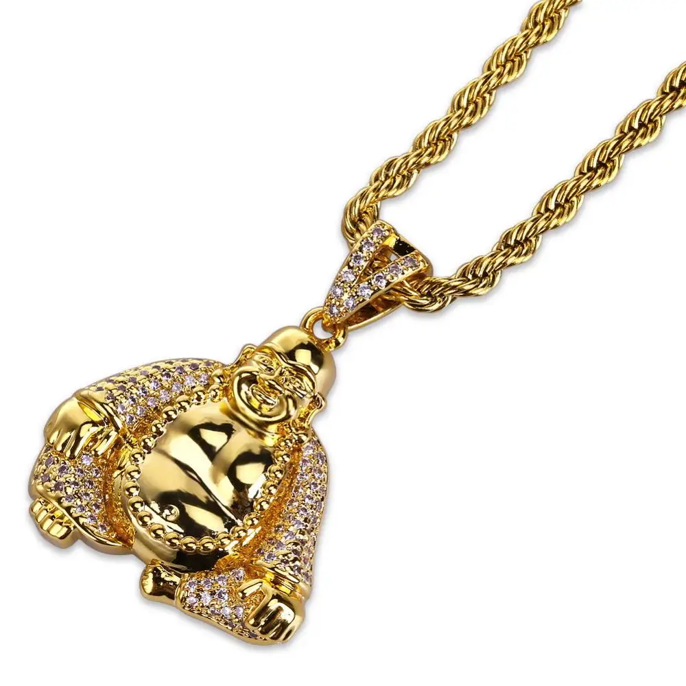 Хип-хоп AAA CZ камень вымощенный Iced Out Bling золотой Будда Майтрейи подвески ожерелье для мужчин женщин буддийские украшения
Хип-хоп AAA CZ камень вымощенный Iced Out Bling золотой Будда Майтрейи подвески ожерелье для мужчин женщин буддийские украшения