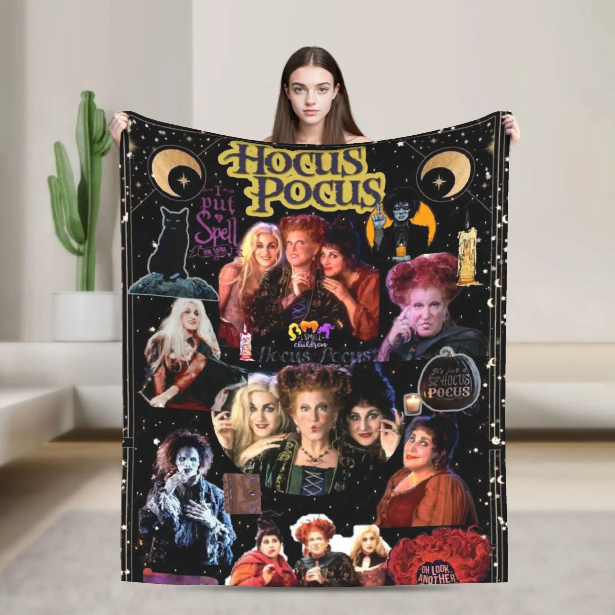 Hocused Pocused Movie Blanket Multi-size Cozy and Lightweight Throw Blankets for Couch Sofa and Bed
Hocused Pocused Movie Blanket Multi-size Cozy and Lightweight Throw Blankets for Couch Sofa and Bed