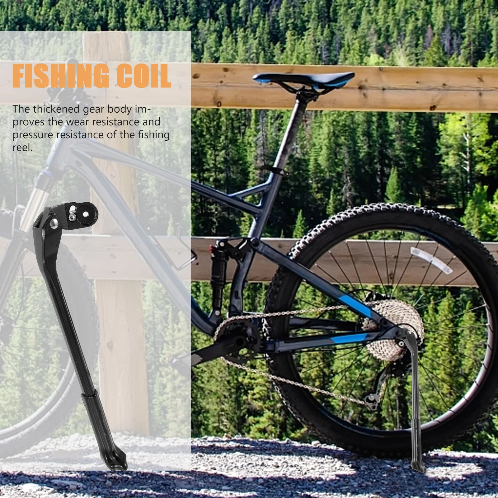 Bike Kickstand Wear-Resistant Metal Adjustable Non-Slip Feet Replacement Bike Stand for Bicycle Mountain Bicycle Kickstand
Bike Kickstand Wear-Resistant Metal Adjustable Non-Slip Feet Replacement Bike Stand for Bicycle Mountain Bicycle Kickstand