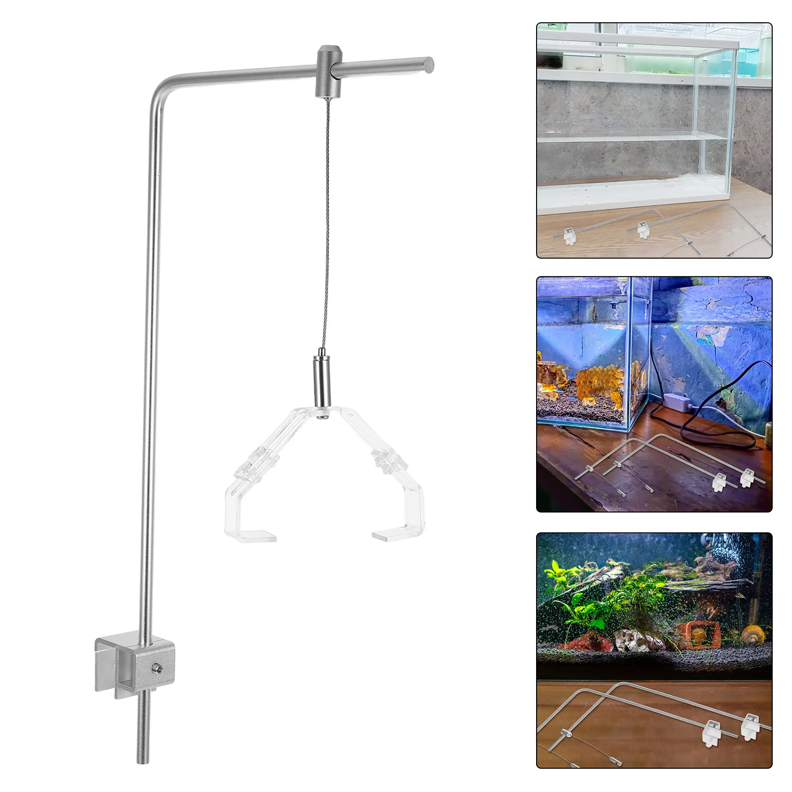 2Pcs Fish Light Brackets Aluminum Aquarium Light Rack Hanger Rack Silver Adjustable Height Aquarium Lamp Stand
2Pcs Fish Light Brackets Aluminum Aquarium Light Rack Hanger Rack Silver Adjustable Height Aquarium Lamp Stand