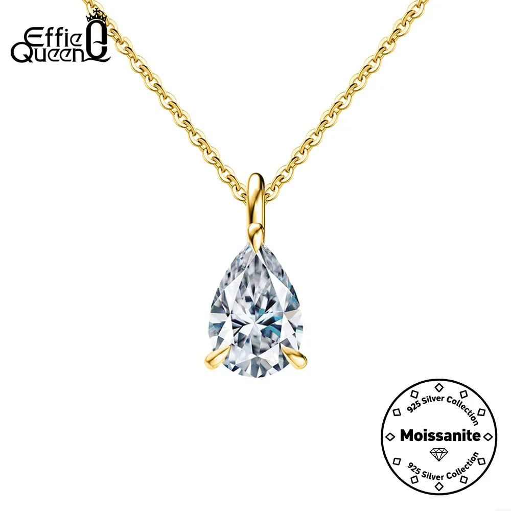 EFFIE QUEEN Moissanite Necklace Wedding Party Shiny Diamond Pendant Choker Chain 925 Sterling Silver Fine Jewelry Gift SMON02
EFFIE QUEEN Moissanite Necklace Wedding Party Shiny Diamond Pendant Choker Chain 925 Sterling Silver Fine Jewelry Gift SMON02
