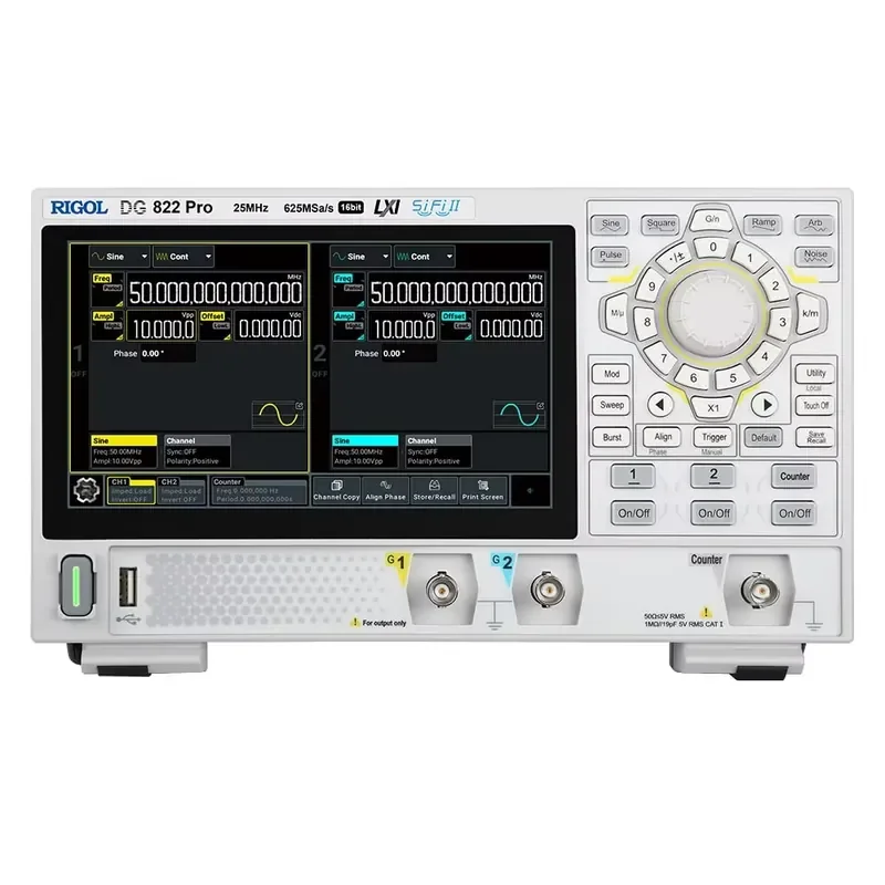 DG822 Pro 2Channel Arbitrary Waveform Generator 25 MHz 625 MSa/s High-Precision DDS Function Signal Generator
DG822 Pro 2Channel Arbitrary Waveform Generator 25 MHz 625 MSa/s High-Precision DDS Function Signal Generator