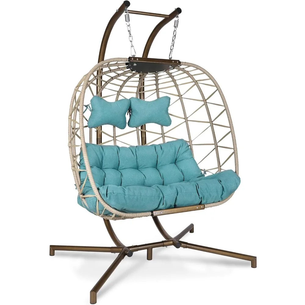 Double Egg Chair Swing, Double Swing Chair, 2 Person Hanging Egg Chair, Double Hanging Chair for Patio Garden Outdoor Indoor Ba
Double Egg Chair Swing, Double Swing Chair, 2 Person Hanging Egg Chair, Double Hanging Chair for Patio Garden Outdoor Indoor Ba