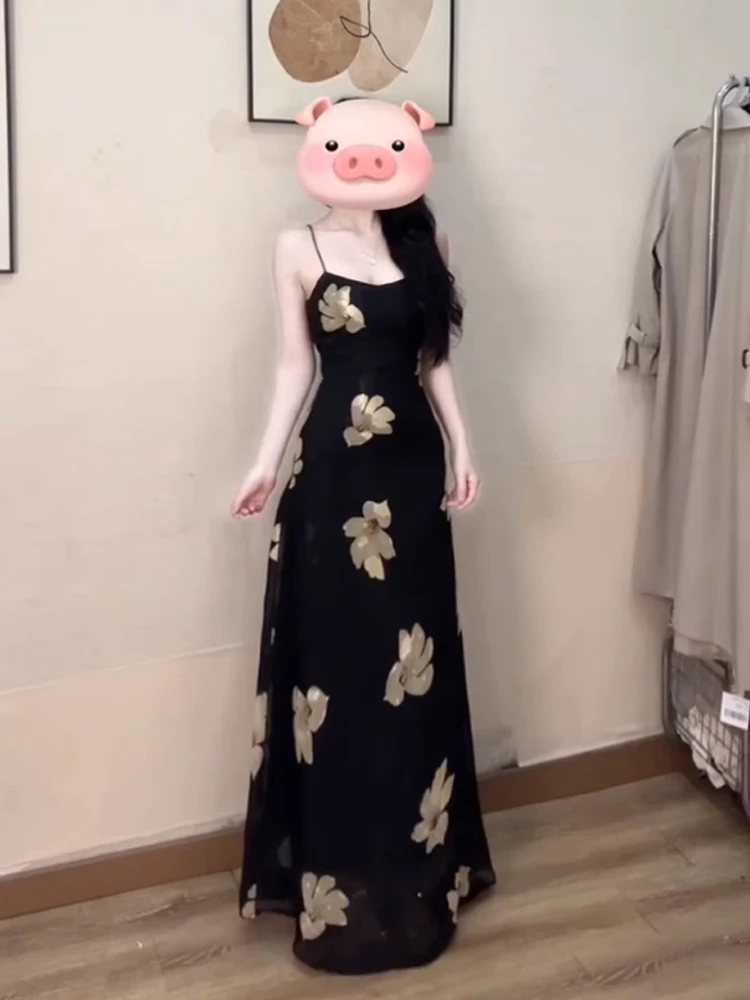 Sexy Large Size Sundial Print Strap Dress Women's Summer Slimming Long Dress High Waist Korean Style Commute V-Neck Backless
Sexy Large Size Sundial Print Strap Dress Women's Summer Slimming Long Dress High Waist Korean Style Commute V-Neck Backless