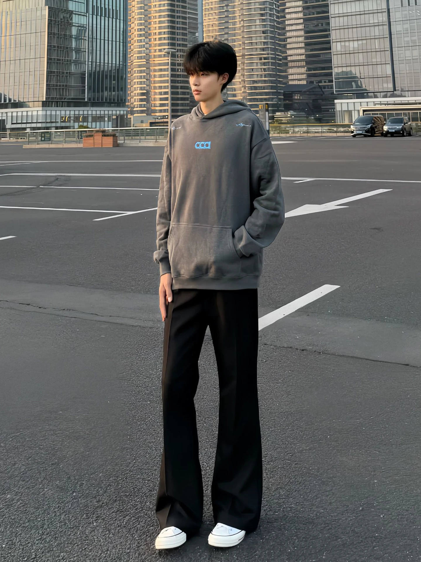 Cleanfit Bla Straight Leg Men's Pants Drapey Slimming High Waist Micro Flared Trousers Faionable Casual Wear Polyester Fiber
Cleanfit Bla Straight Leg Men's Pants Drapey Slimming High Waist Micro Flared Trousers Faionable Casual Wear Polyester Fiber