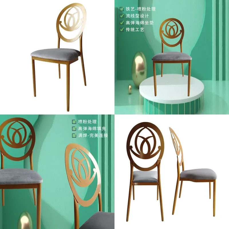 Metal Wedding Chair for Iron Frame Hotel Banquet Stool Round Back High Back Chair Factory Wholesale Wrought Iron Restaurant
Metal Wedding Chair for Iron Frame Hotel Banquet Stool Round Back High Back Chair Factory Wholesale Wrought Iron Restaurant