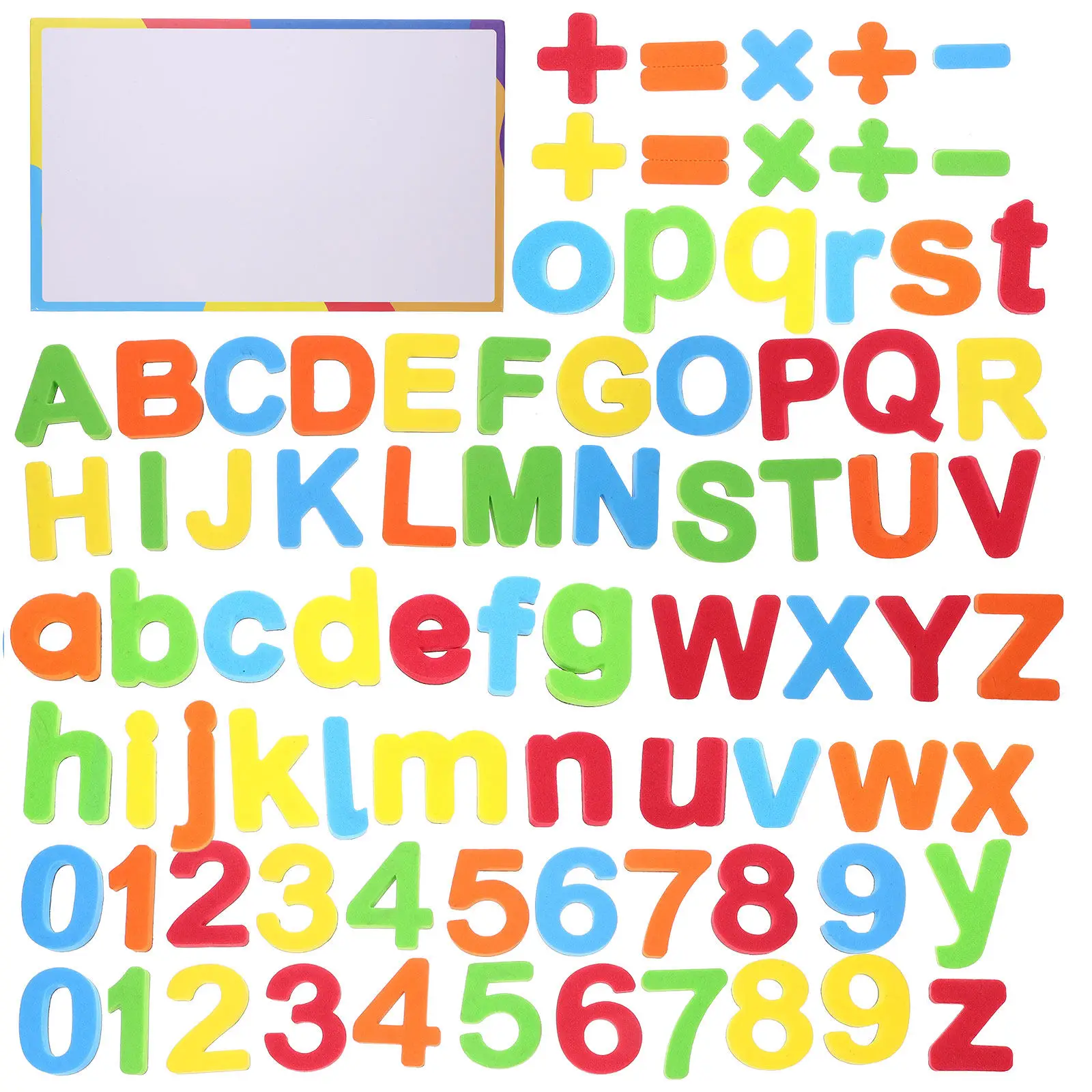 1Set Safe Smooth Edge Alphabet Number Symbol Fridge Magnet Set Educational Learning Tool for Preschool Early Learning Activities
1Set Safe Smooth Edge Alphabet Number Symbol Fridge Magnet Set Educational Learning Tool for Preschool Early Learning Activities