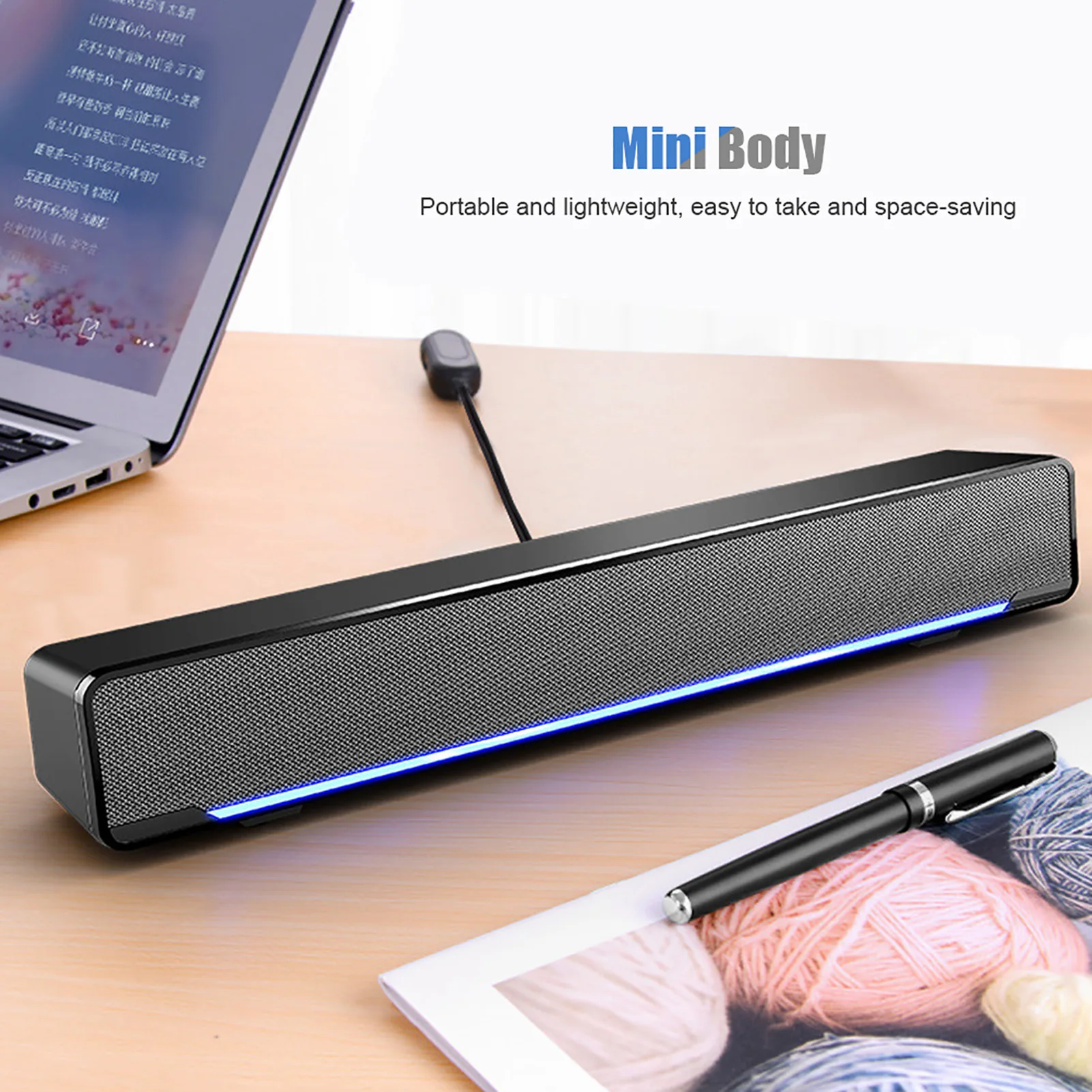 USB Wired Soundbar USB Wired Stereo Soundbar Music Player Bass Surround Sound Box 3.5mm Input for PC Cellphones Stereo Soundbar
USB Wired Soundbar USB Wired Stereo Soundbar Music Player Bass Surround Sound Box 3.5mm Input for PC Cellphones Stereo Soundbar