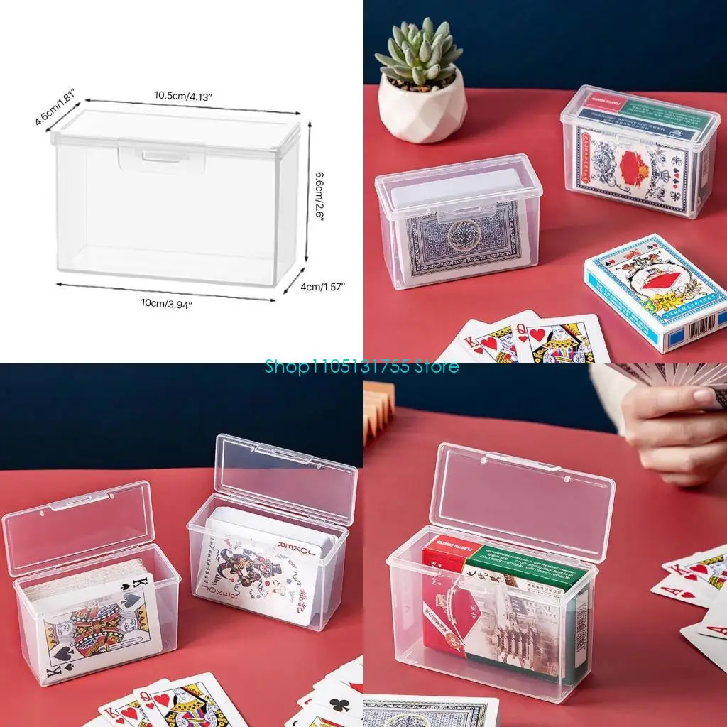 K0EF Empty Playing Card Storage Box Plastic Playing Card Case Holder Potable Card Deck Cases Organizers Snaps Closed
K0EF Empty Playing Card Storage Box Plastic Playing Card Case Holder Potable Card Deck Cases Organizers Snaps Closed