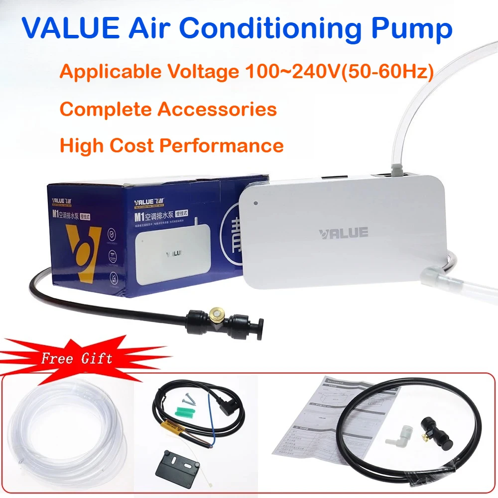 VALUE 100V-240V Air Conditioning Water Automatic Ultra-quiet Condensate Pump Air Conditioner Drainage With atomization system
VALUE 100V-240V Air Conditioning Water Automatic Ultra-quiet Condensate Pump Air Conditioner Drainage With atomization system