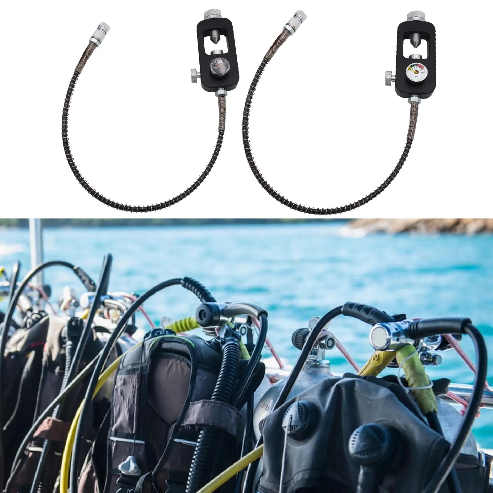 Scuba Adapter with Hose Fill Station for Oxygen Cylinder Gas Guide Equipment
Scuba Adapter with Hose Fill Station for Oxygen Cylinder Gas Guide Equipment