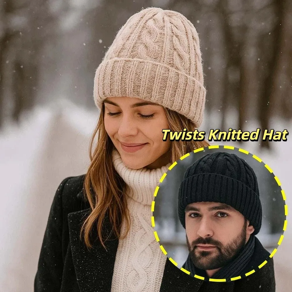 Versatile Elastic Winter Pullover Cap Solid Color Korean Style Twists Knitted Hat Soft Dome Woolen Hat Outdoor
Versatile Elastic Winter Pullover Cap Solid Color Korean Style Twists Knitted Hat Soft Dome Woolen Hat Outdoor