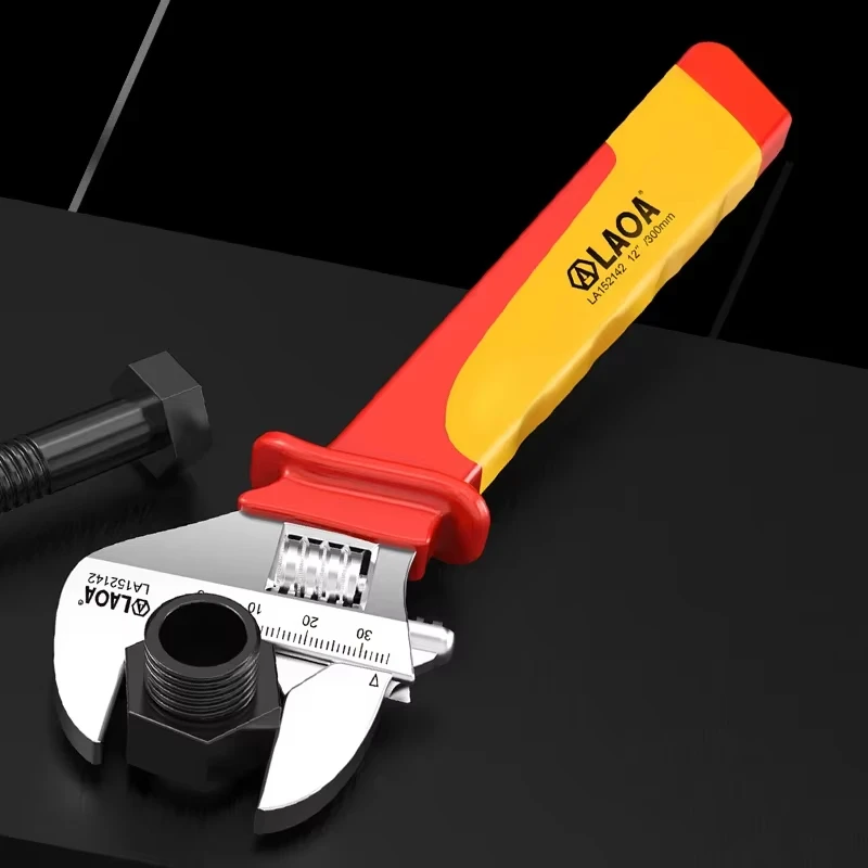 VDE Insulated Adjustable Wrench 6inch /8/10/12 inch 1000V Universal Spanner Electrician Maintenance Handle Hand Repair Tool
VDE Insulated Adjustable Wrench 6inch /8/10/12 inch 1000V Universal Spanner Electrician Maintenance Handle Hand Repair Tool