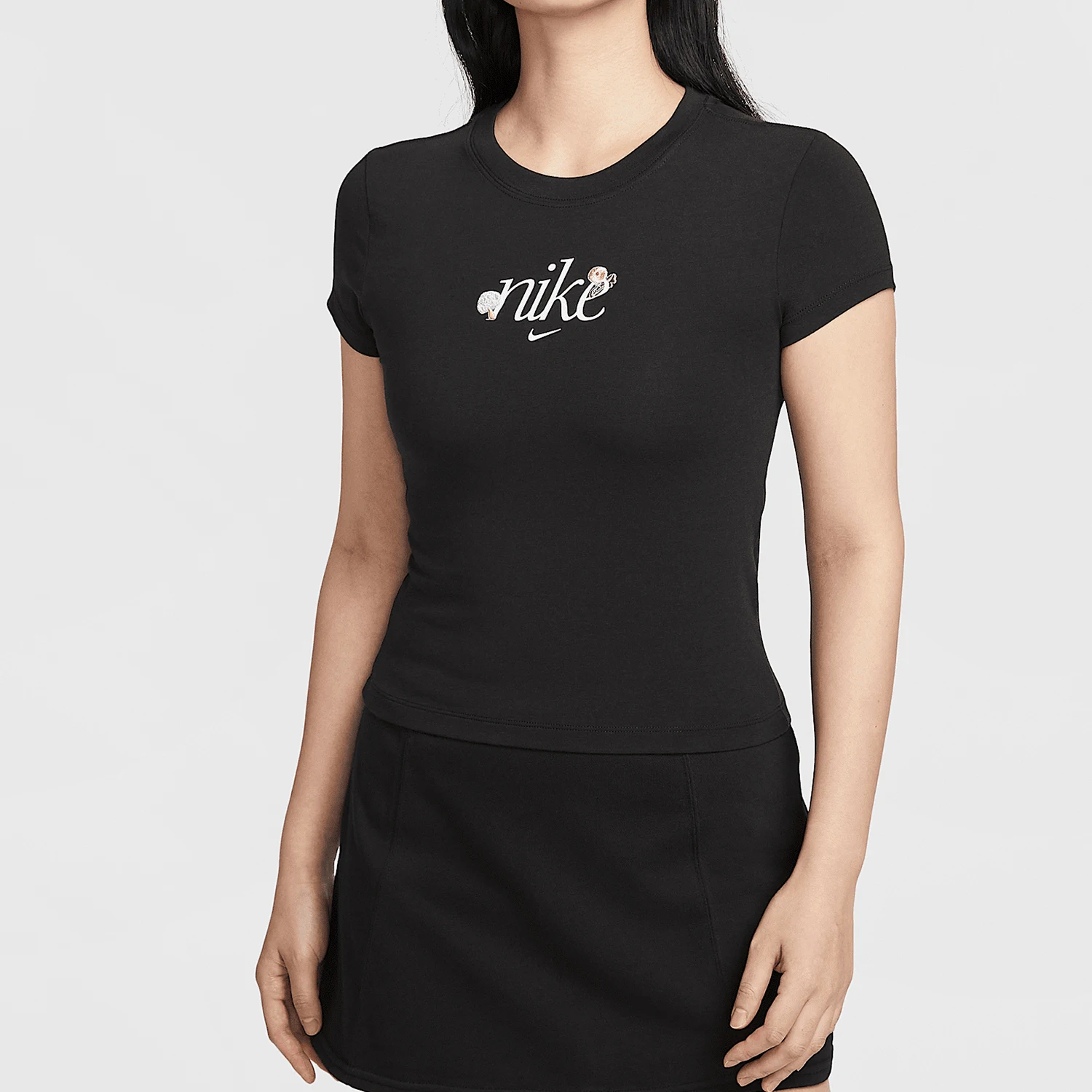 Официальный женский трикотаж Nike Genuine 2025 с круглым вырезом, дышащий, тонкий, с коротким рукавом HF9723-010 
Официальный женский трикотаж Nike Genuine 2025 с круглым вырезом, дышащий, тонкий, с коротким рукавом HF9723-010