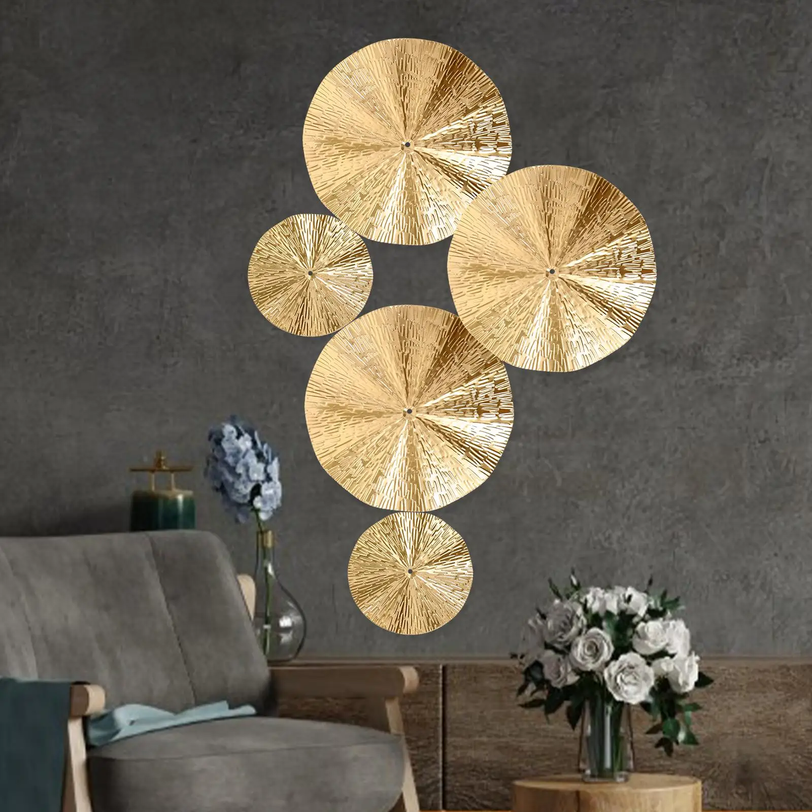 6PCS Sunglasses Wall Decor Metal Circular Art Bedroom Bathroom Living Room Modern Gold Circle Wall Art Home Decorations
6PCS Sunglasses Wall Decor Metal Circular Art Bedroom Bathroom Living Room Modern Gold Circle Wall Art Home Decorations