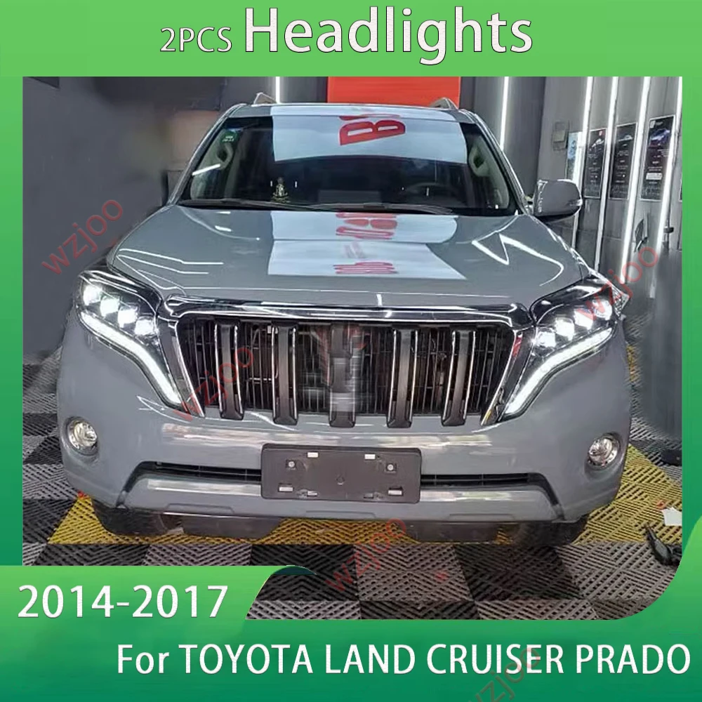 Автомобильная фара в сборе для TOYOTA LAND CRUISER NEW PRADO 2014-2017, модификация фар, матричная линза, дневные ходовые огни
Автомобильная фара в сборе для TOYOTA LAND CRUISER NEW PRADO 2014-2017, модификация фар, матричная линза, дневные ходовые огни