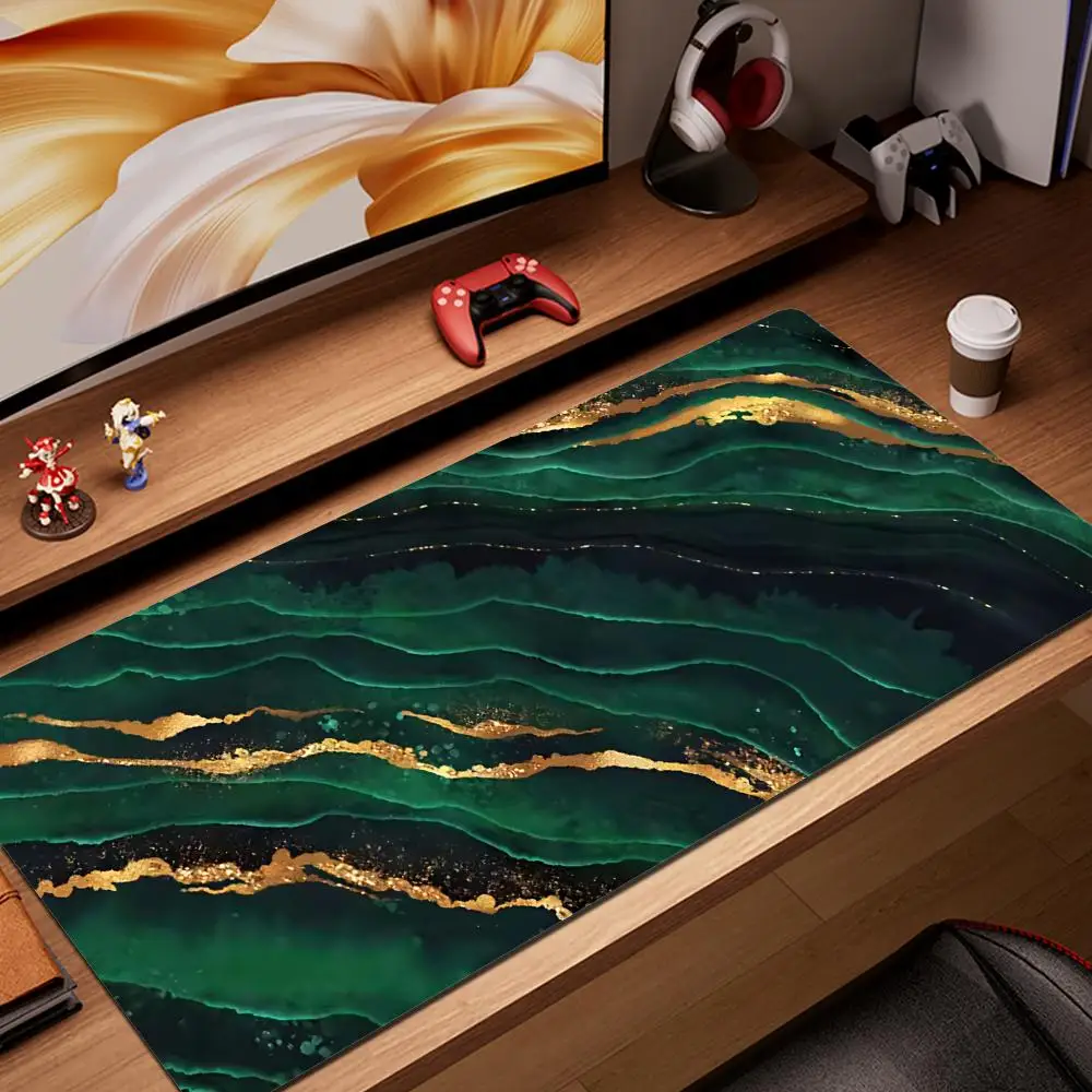Green Gold Marble Mouse Pad Gaming XL New Home Computer HYBXAXC XXL Desk Mats Carpet Natural Rubber Soft PC Mice Pad Mouse Mat
Green Gold Marble Mouse Pad Gaming XL New Home Computer HYBXAXC XXL Desk Mats Carpet Natural Rubber Soft PC Mice Pad Mouse Mat