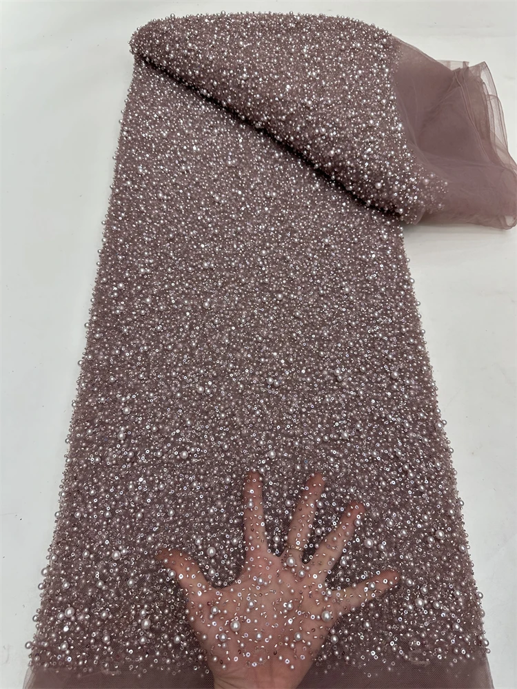 African Lace Fabric 2025 Sequins Beaded Embroidery Groom Nigerian Bridal High Quality French Tulle Lace Fabric For Wedding
African Lace Fabric 2025 Sequins Beaded Embroidery Groom Nigerian Bridal High Quality French Tulle Lace Fabric For Wedding