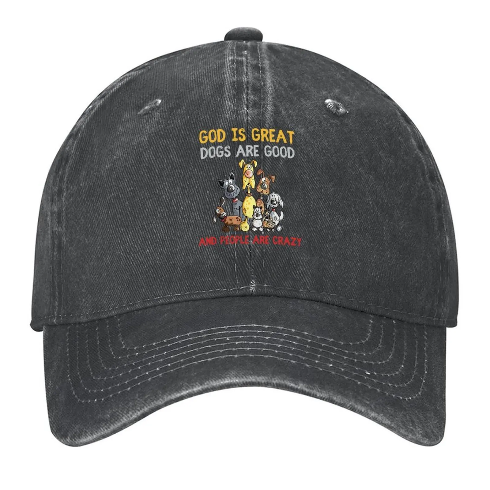 Funny God Is Great Dogs Are Good And People Are Crazy Baseball Cap party Hat Fishing cap luxury woman cap Visor Men Hats Women's
Funny God Is Great Dogs Are Good And People Are Crazy Baseball Cap party Hat Fishing cap luxury woman cap Visor Men Hats Women's