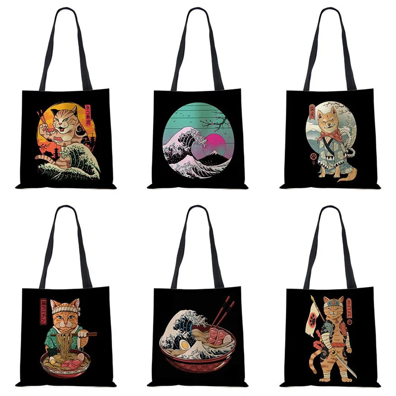 Japanese Cat Ins style pattern Tote bag Women's Y2K Japanese cartoon Harajuku print canvas shoulder bag Casual reusable Tote bag
Japanese Cat Ins style pattern Tote bag Women's Y2K Japanese cartoon Harajuku print canvas shoulder bag Casual reusable Tote bag