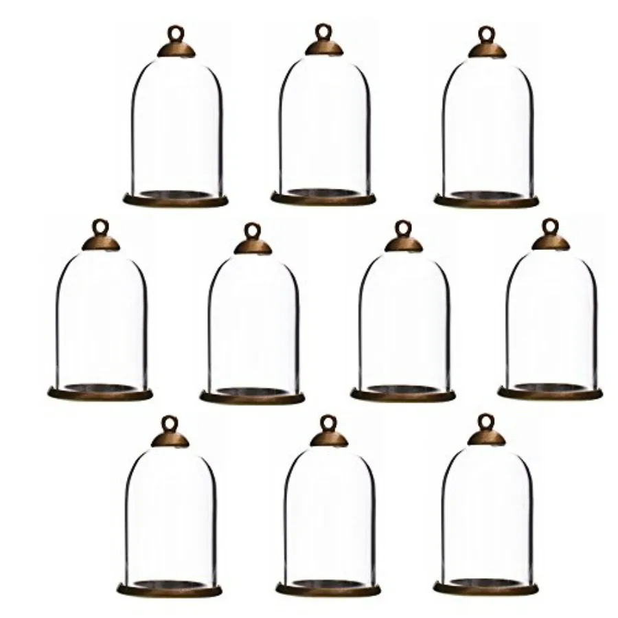 ZenRa 10 Pieces Clear Tube Glass Globe Bottle with findings Hollow Dome, Glass Vial Pendant Charms 30x20mm Bronze Classic
ZenRa 10 Pieces Clear Tube Glass Globe Bottle with findings Hollow Dome, Glass Vial Pendant Charms 30x20mm Bronze Classic