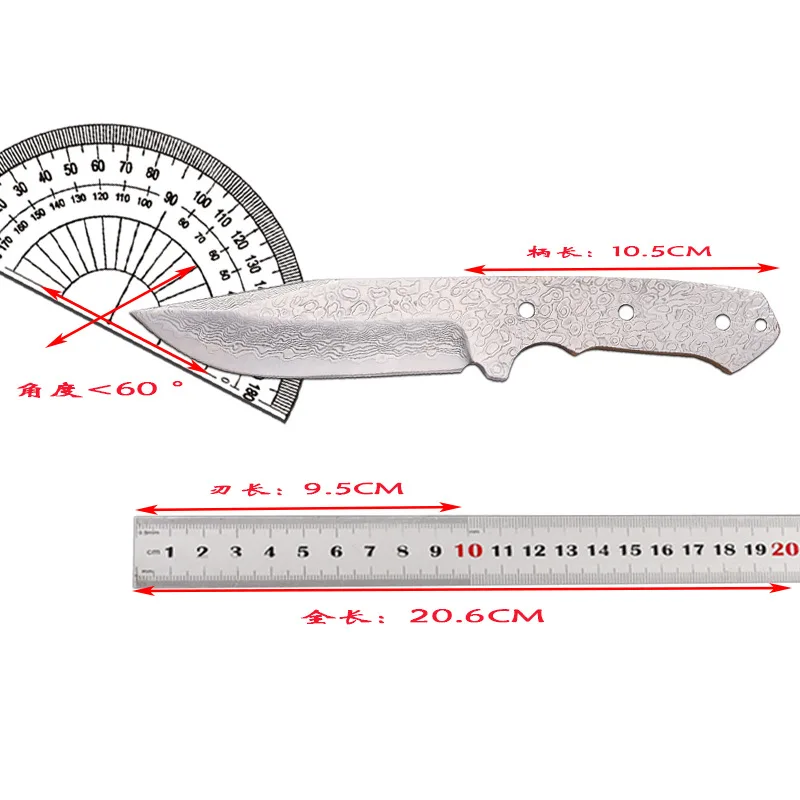 DIYSemi-Finished ProductsVG10Damascus Steel Knife Blank Meat Cutting Kitchen Knife Self-Defense OutdoorEDCEmbryo Cutting Tool
DIYSemi-Finished ProductsVG10Damascus Steel Knife Blank Meat Cutting Kitchen Knife Self-Defense OutdoorEDCEmbryo Cutting Tool