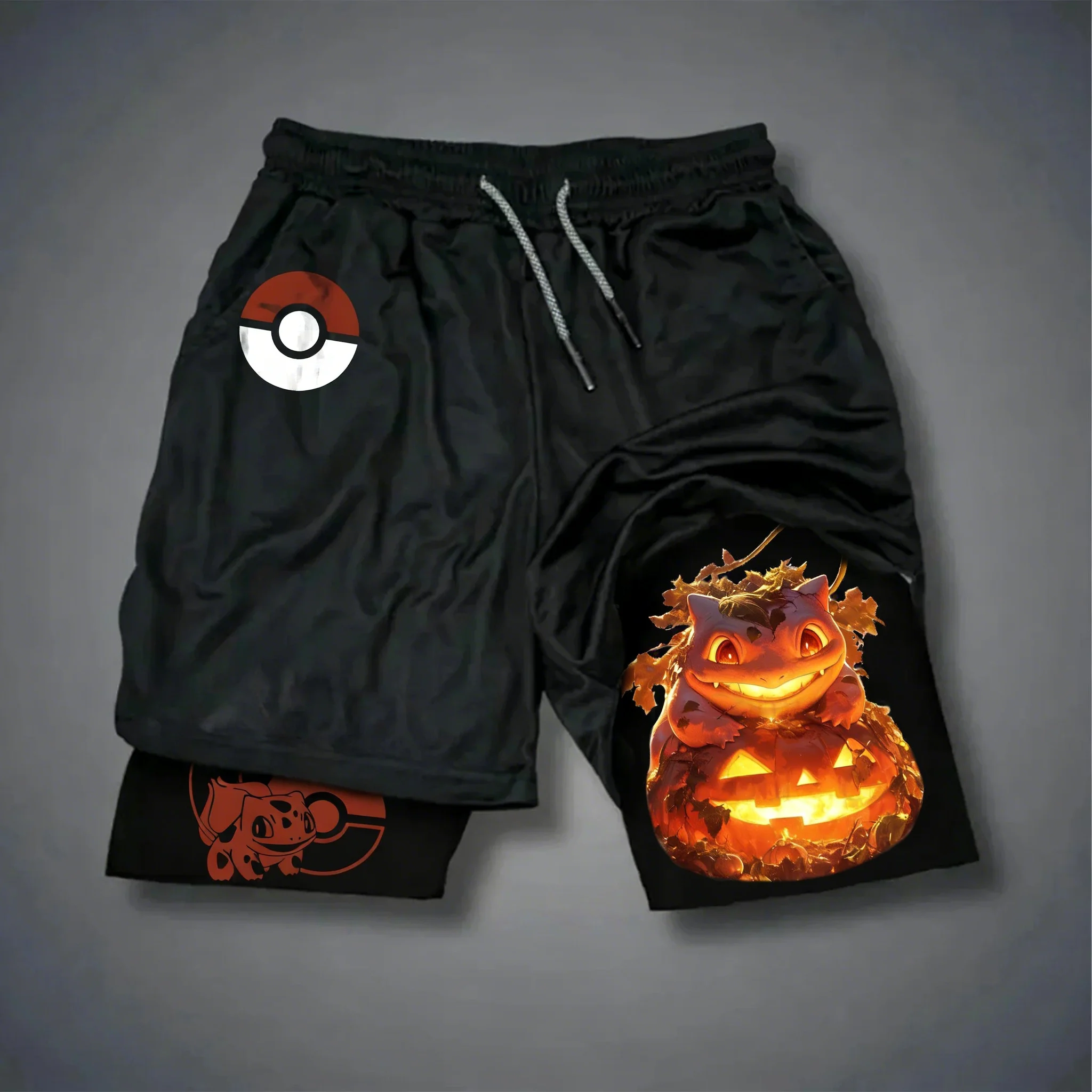 Pokemon Anime Pikachu Gengar Peripheral Double-layer Shorts Summer Men's Fitness Fashionable Breathable Sports Pants
Pokemon Anime Pikachu Gengar Peripheral Double-layer Shorts Summer Men's Fitness Fashionable Breathable Sports Pants