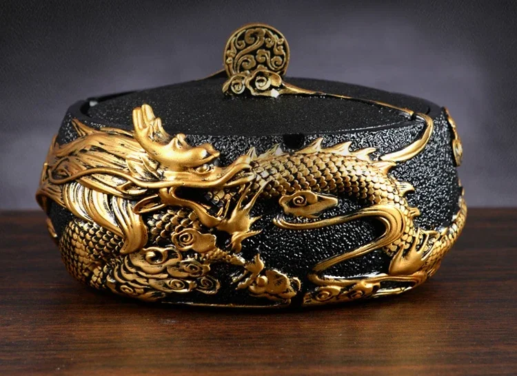 Creative Ashtray With Cover Dalongnian Home Living Room Fashion Personality Trend Office New Chinese Retro OrnamentsHot Sales
Creative Ashtray With Cover Dalongnian Home Living Room Fashion Personality Trend Office New Chinese Retro OrnamentsHot Sales
