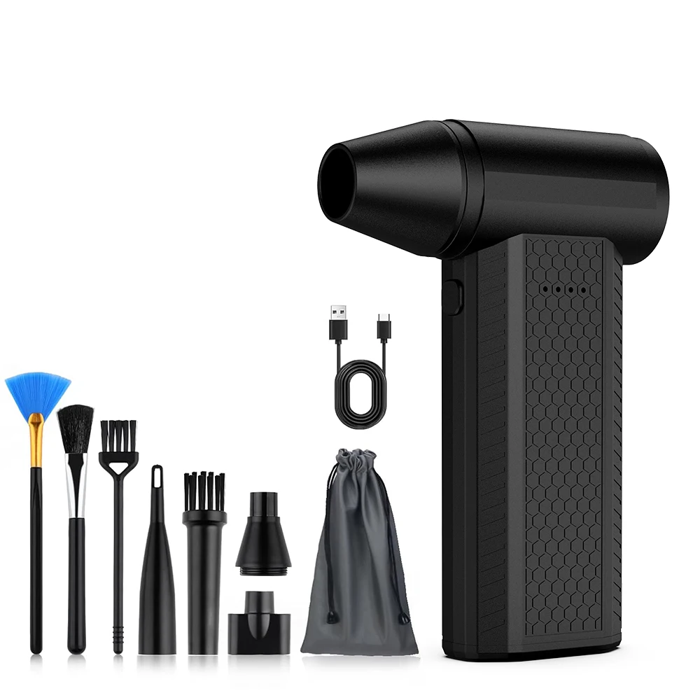 130000 RPM motor turbo fan Powerful Air Blower Vacuum Dust Cleaner Type-C Charging Strong Winds 52m/s Brushless Turbo Jet Blower
130000 RPM motor turbo fan Powerful Air Blower Vacuum Dust Cleaner Type-C Charging Strong Winds 52m/s Brushless Turbo Jet Blower