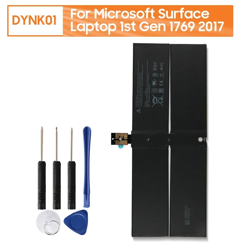 Replacement Battery DYNK01 For Microsoft Surface Laptop 1st Gen 1769 2017 G3HTA036H Laptop Battery 5970mAh
Replacement Battery DYNK01 For Microsoft Surface Laptop 1st Gen 1769 2017 G3HTA036H Laptop Battery 5970mAh