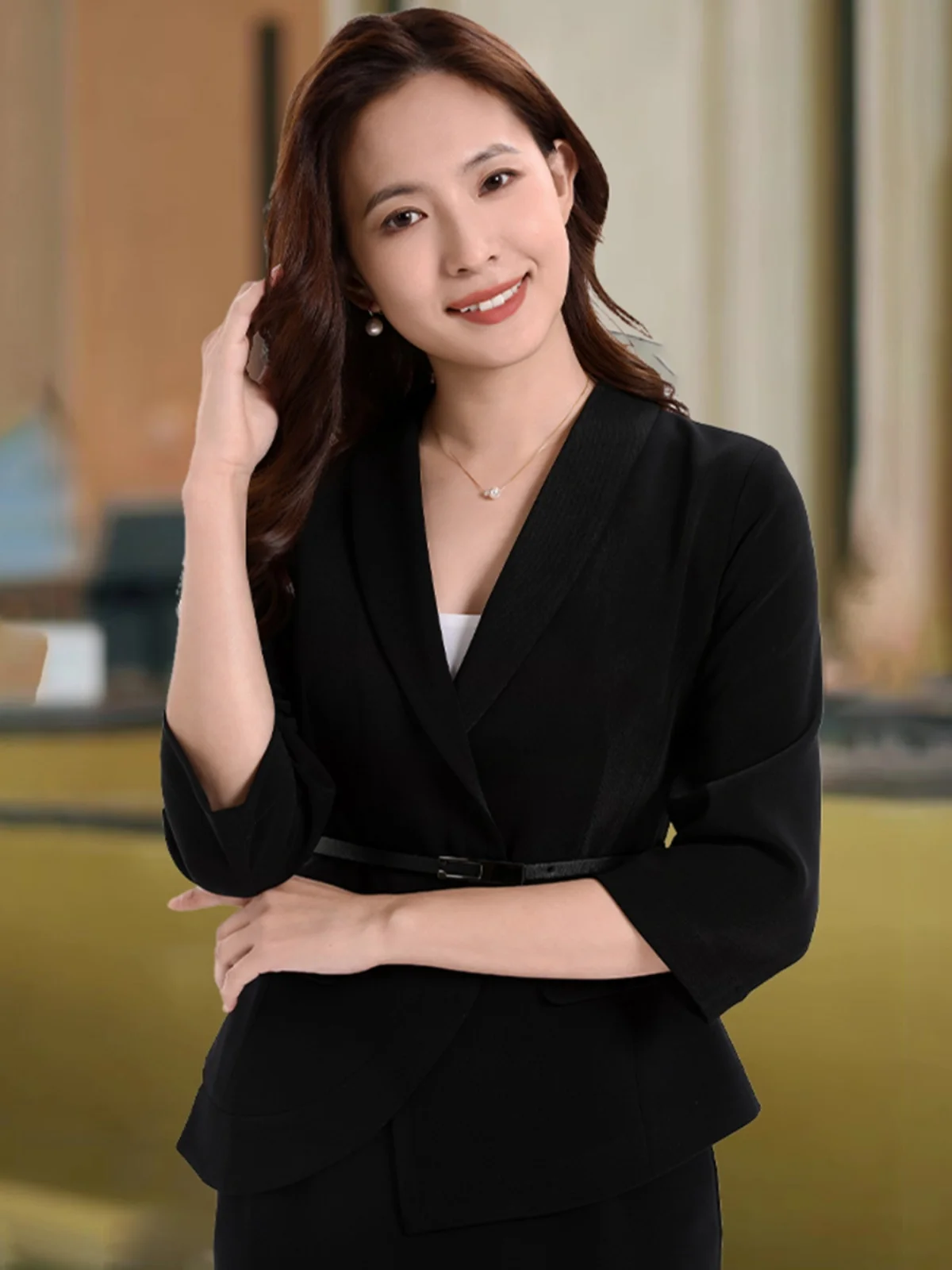 2026 New Profional Women's Suit Set President's orm Busin Workwear High-End Case Site Ss Office Fem Stf
2026 New Profional Women's Suit Set President's orm Busin Workwear High-End Case Site Ss Office Fem Stf