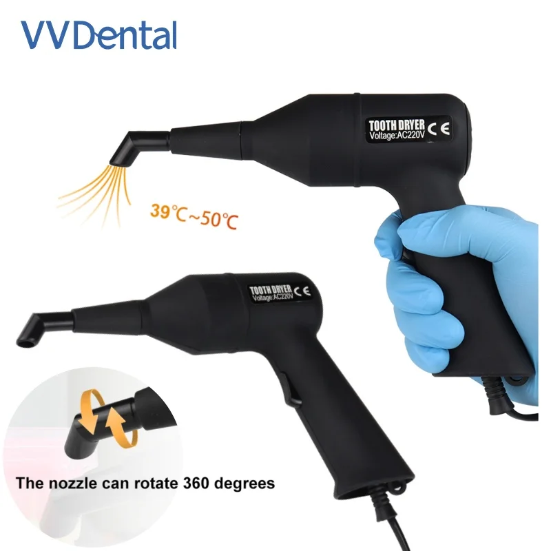 Dental Orthodontics Tooth Dryer Hot Wind the Nozzle Rotates 360° Dentistry Handheld Blow-dry Teeth Surface Adhesive Dry Machine
Dental Orthodontics Tooth Dryer Hot Wind the Nozzle Rotates 360° Dentistry Handheld Blow-dry Teeth Surface Adhesive Dry Machine
