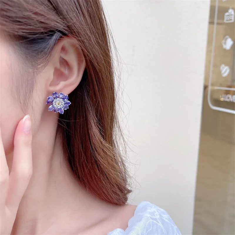 Full Pink Zircon Flower Earrings Elegant Women's Wedding Party Accessories
Full Pink Zircon Flower Earrings Elegant Women's Wedding Party Accessories
