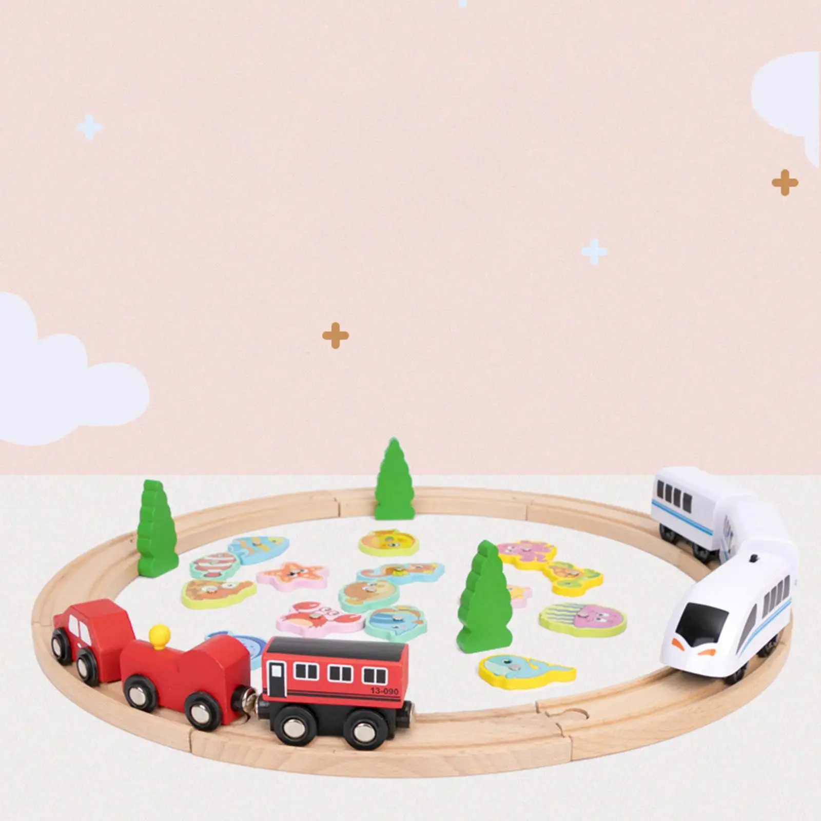 Wooden Train Track Set Hand Eye Coordination Fishing Game Toy for Children Boys & Girls Age 3 4 5 6 Years Toddlers Birthday Gift
Wooden Train Track Set Hand Eye Coordination Fishing Game Toy for Children Boys & Girls Age 3 4 5 6 Years Toddlers Birthday Gift