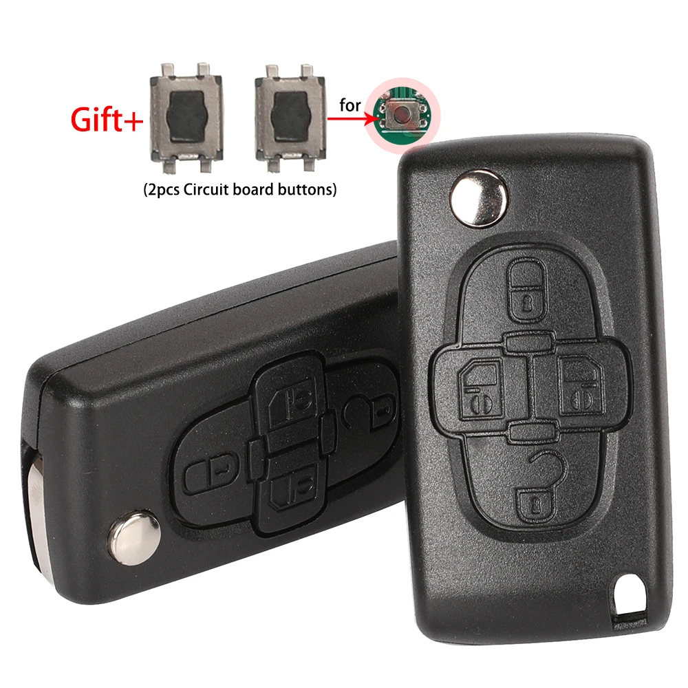jingyuqin 4 Buttons Flip Floding Remote Key Fob Case Shell Fob CE0523 Ce0536 For Peugeot 1007 Citroen C8 Uncut VA2 Hu82 Blade
jingyuqin 4 Buttons Flip Floding Remote Key Fob Case Shell Fob CE0523 Ce0536 For Peugeot 1007 Citroen C8 Uncut VA2 Hu82 Blade