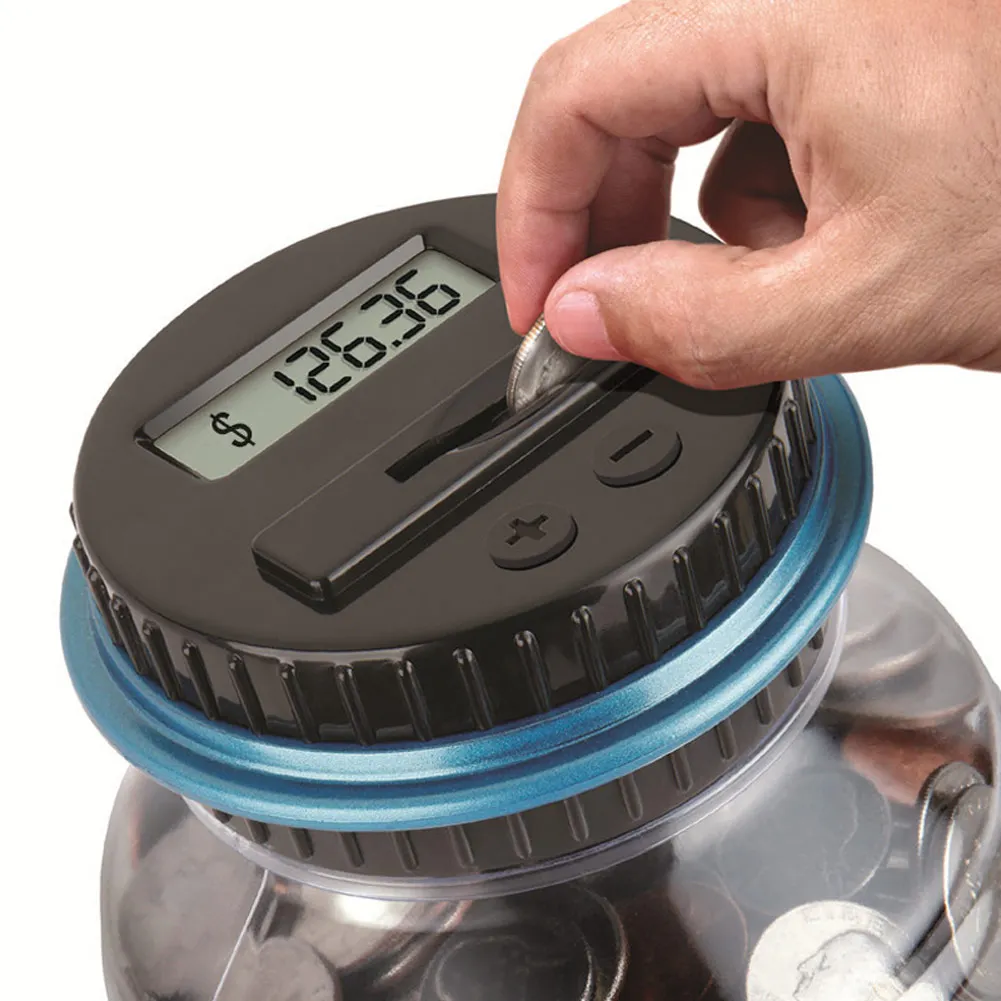 Digital Piggy Bank Coin Savings Counter LCD Counting Money Jar Change Bottle
Digital Piggy Bank Coin Savings Counter LCD Counting Money Jar Change Bottle