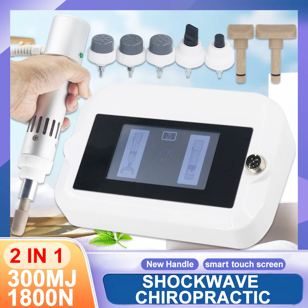 New 2 IN 1 Shockwave Therapy Machine For ED Treatment Pain Relief 1800N Chiropractic Gun Professional Shock Wave Massager 300MJ
New 2 IN 1 Shockwave Therapy Machine For ED Treatment Pain Relief 1800N Chiropractic Gun Professional Shock Wave Massager 300MJ
