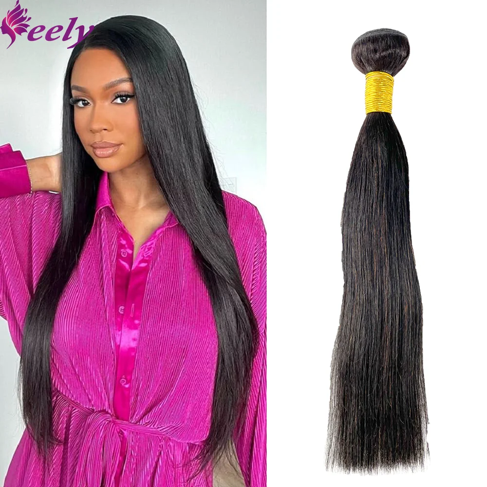 Straight Bundles Human Hair 100% Unprocessed Brazilian Virgin Human Hair Soft and Silk Straight Hair Bundles Natural Black #1B
Straight Bundles Human Hair 100% Unprocessed Brazilian Virgin Human Hair Soft and Silk Straight Hair Bundles Natural Black #1B