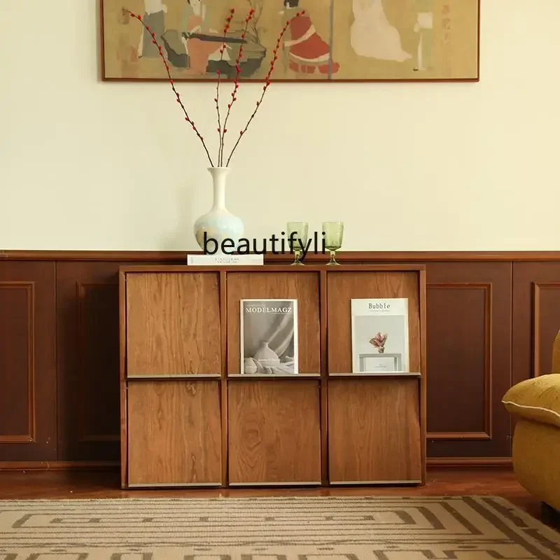 New arrive Solid wood floor-to-ceiling small bookcase retro dining side cabinet living room TV living room storage magazine cabi
New arrive Solid wood floor-to-ceiling small bookcase retro dining side cabinet living room TV living room storage magazine cabi