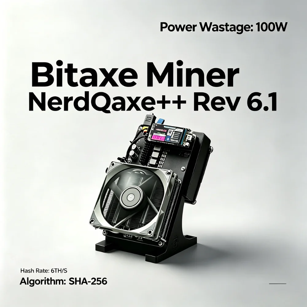 Lion New Bitaxe Miner NerdQaxe++ Rev 6.1 6T with PSU Solo miner Lottery miner with US/EU/UK/AU plug
Lion New Bitaxe Miner NerdQaxe++ Rev 6.1 6T with PSU Solo miner Lottery miner with US/EU/UK/AU plug