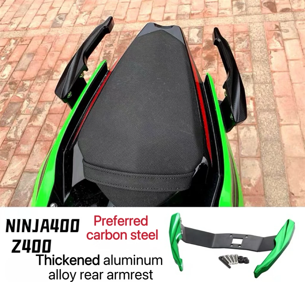 For Kawasaki Ninja Z400 NINJA400 2018-2023 modified aluminum alloy rear armrest shelf moving car tail wing
For Kawasaki Ninja Z400 NINJA400 2018-2023 modified aluminum alloy rear armrest shelf moving car tail wing
