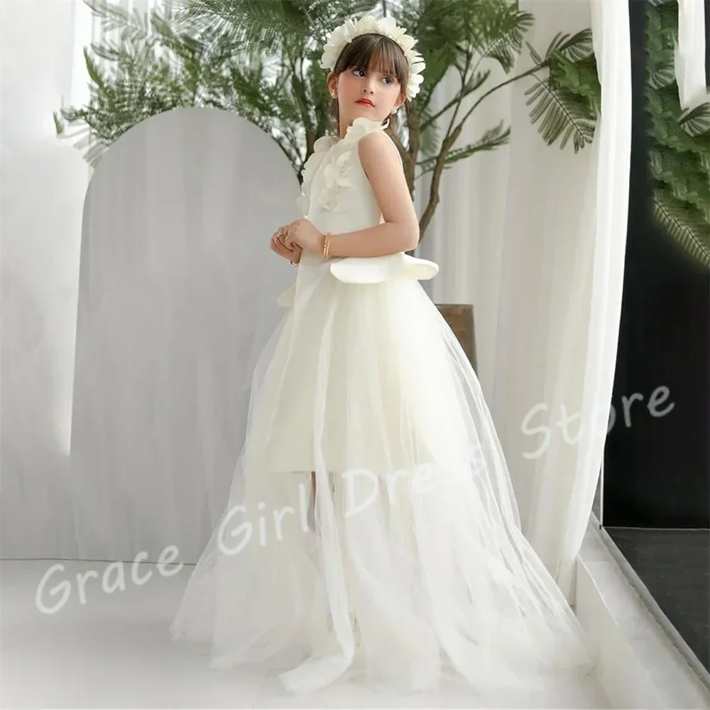 Customized Ivory Flower Girl Dress For Wedding Satin Knee Length 3D Flowers Elegant Kids First Communion Formal Occasion Gown
Customized Ivory Flower Girl Dress For Wedding Satin Knee Length 3D Flowers Elegant Kids First Communion Formal Occasion Gown