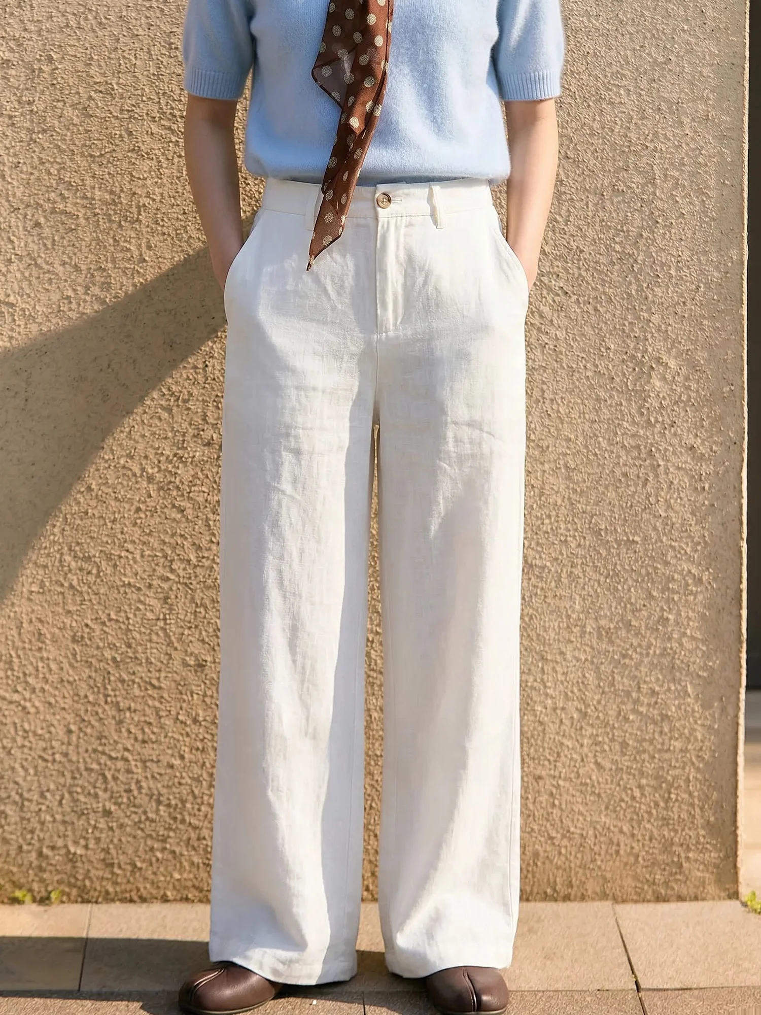 Chivirin Linen Straight Leg Pants Women's Summer Fashion White Loose Casual Pants Minimalist Style Comfortable Loose Fit
Chivirin Linen Straight Leg Pants Women's Summer Fashion White Loose Casual Pants Minimalist Style Comfortable Loose Fit