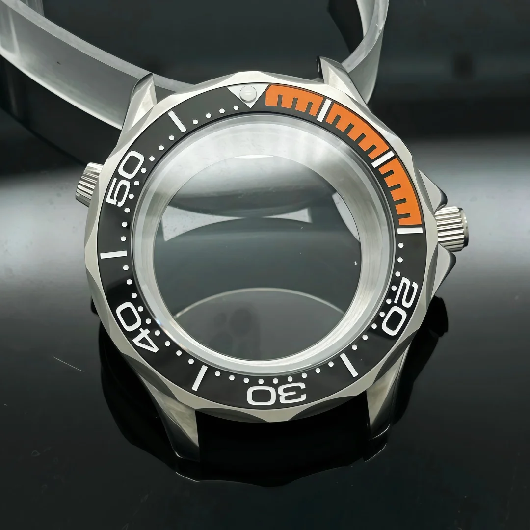 Silver 41mm Case Dive Watch Modification Accessories for Omg Sea Horse 300 Submarine Series Watch fits Seiko NH35 NH36 Movement
Silver 41mm Case Dive Watch Modification Accessories for Omg Sea Horse 300 Submarine Series Watch fits Seiko NH35 NH36 Movement