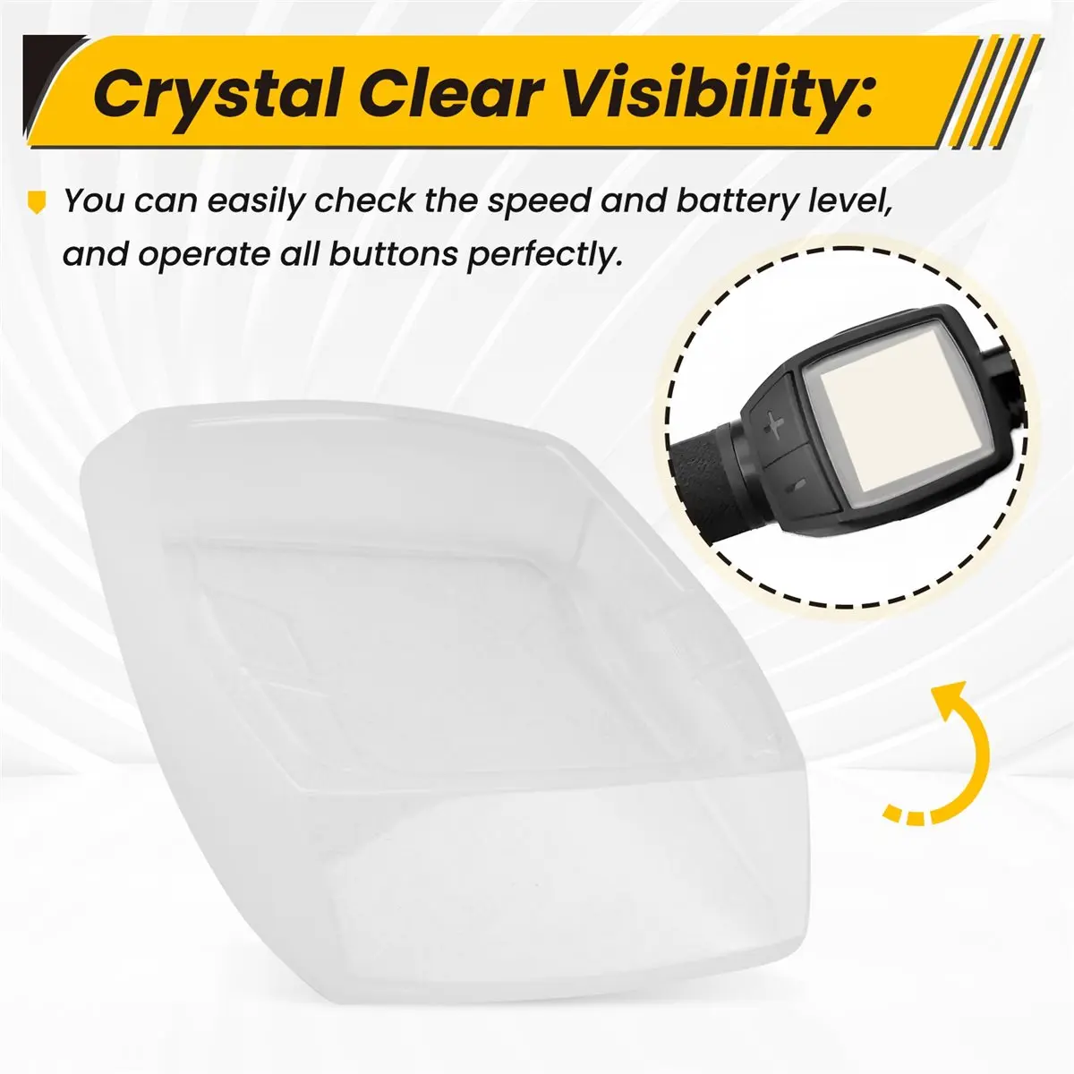 Screen Protector Suitable for Intuvia - Transparent Protective Case for Intuvia Display E Bike Accessories
