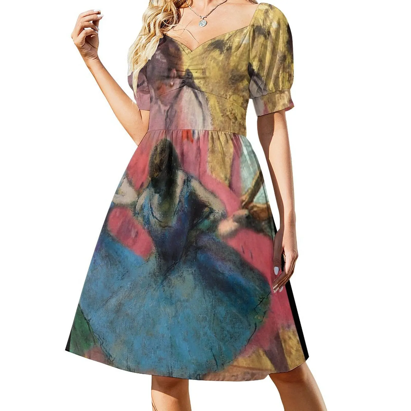 Degas Rainbow Short-Sleeved Dress Women's clothing chic and elegant evening dress summer dress woman 2025 trendy
Degas Rainbow Short-Sleeved Dress Women's clothing chic and elegant evening dress summer dress woman 2025 trendy