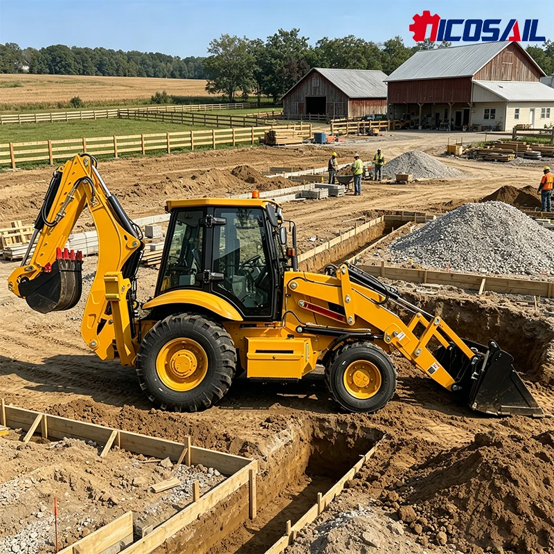 Hot Sale Factory Direct Nicosail 3CX Backhoe Loader 4 Wheel Drive Optional Breaker Grapple Attachments For Europe Market
Hot Sale Factory Direct Nicosail 3CX Backhoe Loader 4 Wheel Drive Optional Breaker Grapple Attachments For Europe Market