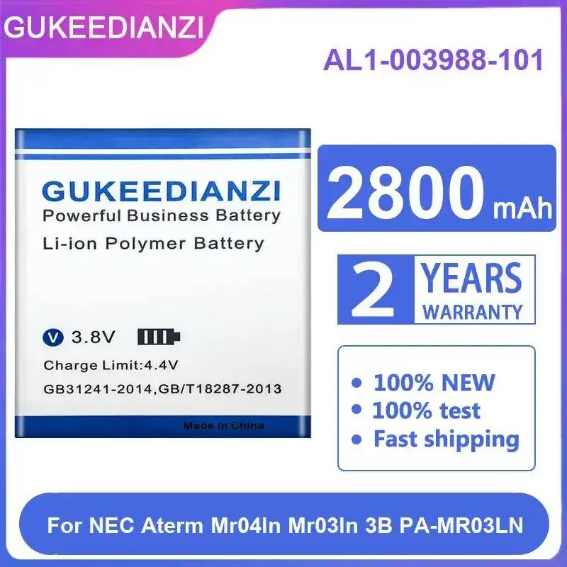 Environmentally Friendly AL1-003988-101 Wireless Router Battery 2800mAh Long-Lasting For Nec Aterm Mr04ln Mr03ln 3B PA-MR03LN
Environmentally Friendly AL1-003988-101 Wireless Router Battery 2800mAh Long-Lasting For Nec Aterm Mr04ln Mr03ln 3B PA-MR03LN